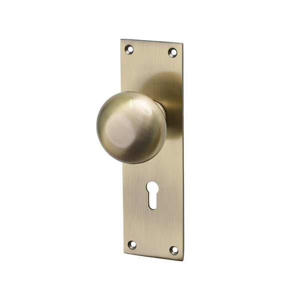 SHOW Image of Antique Brass Balmoral Lock Handles
