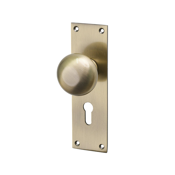 SHOW Image of Antique Brass Balmoral Euro Handles