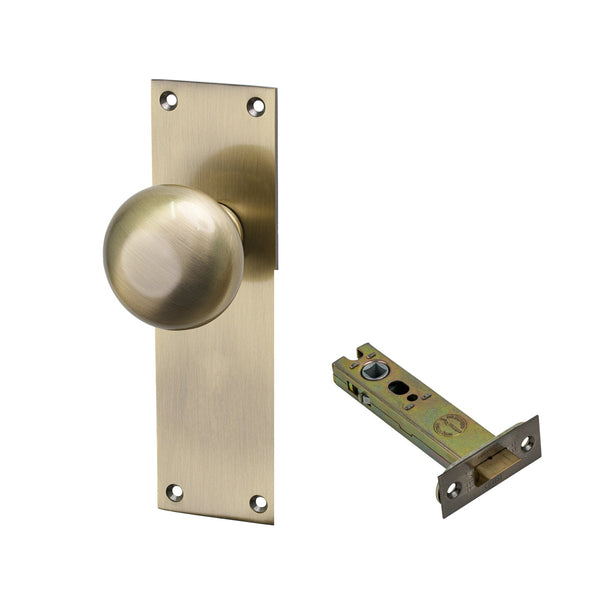 SHOW Image of Antique Brass Balmoral Latch Set