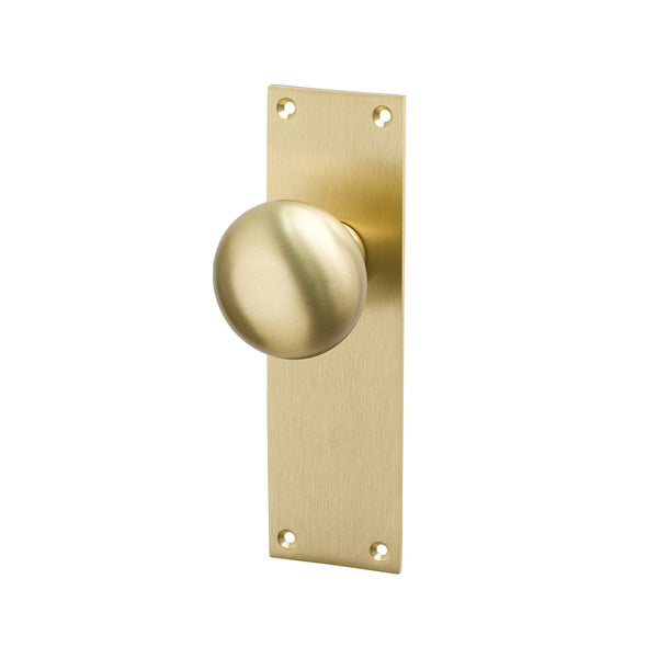 SHOW Image of Satin Brass Balmoral Latch Handles