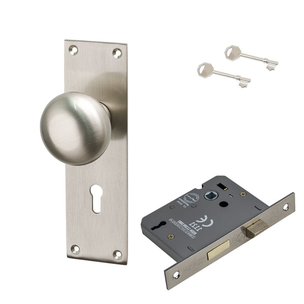SHOW Image of Satin Nickel Balmoral 3 Lever Lock Set
