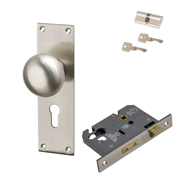 SHOW Image of Satin Nickel Balmoral Euro Set