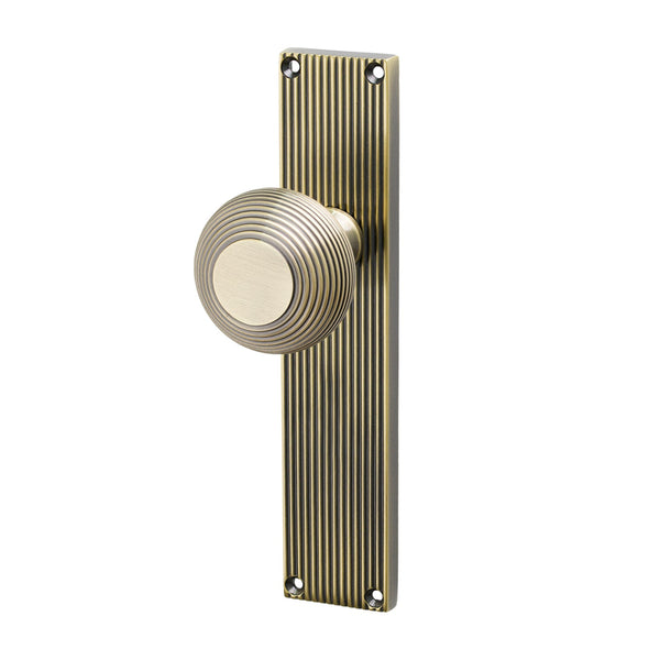 SHOW Image of Antique Brass Beehive Latch Handles