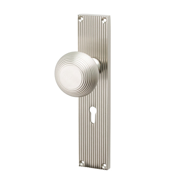 SHOW Image of Satin Nickel Beehive Lock Handles
