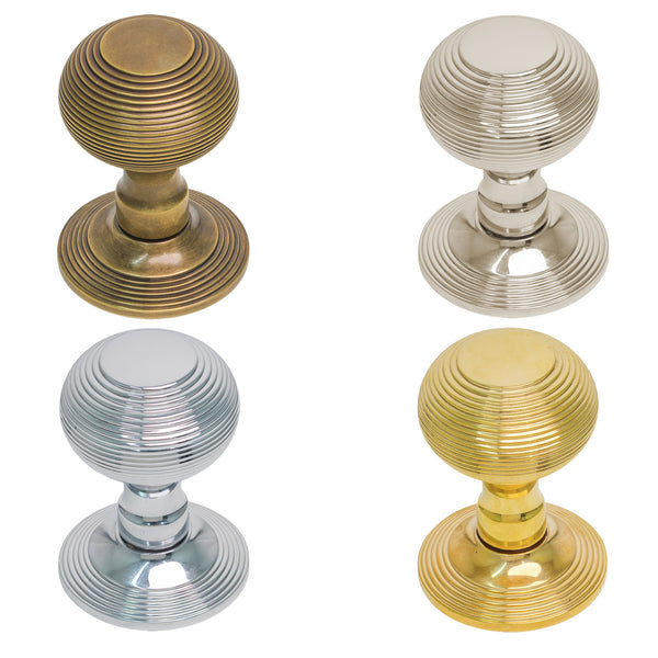 Beehive door knobs solid brass also known as brass beehive door handles and solid brass door knobs