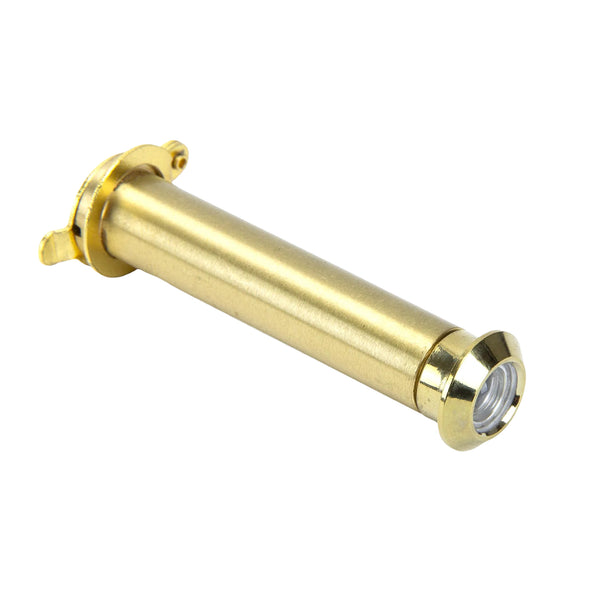  55-75mm Door Security door view in Polished Brass 