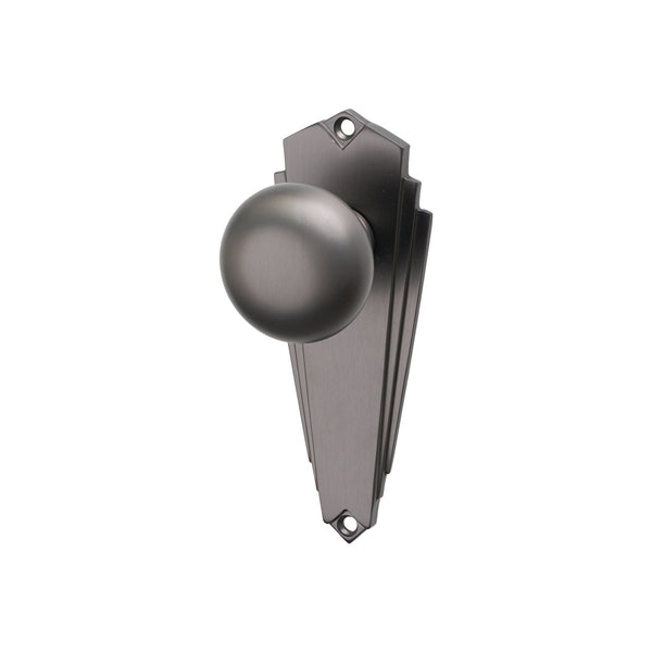 SHOW Image of Matt Bronze Broadway Latch Handles