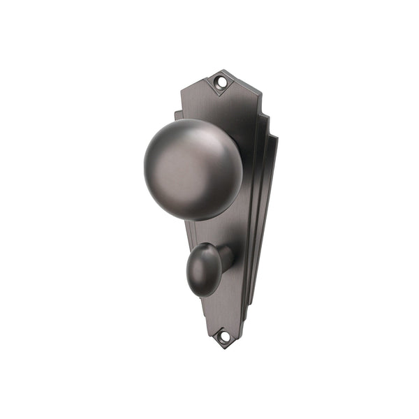 SHOW Image of Matt Bronze Broadway Bathroom Handles
