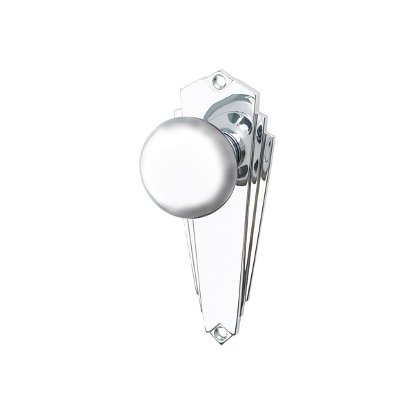 SHOW Image of Polished Chrome Broadway Latch Handles