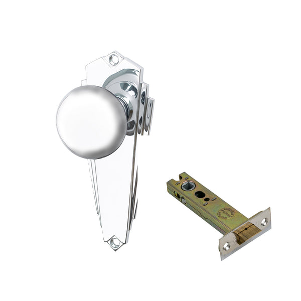 SHOW Image of Polished Chrome Broadway Latch Set