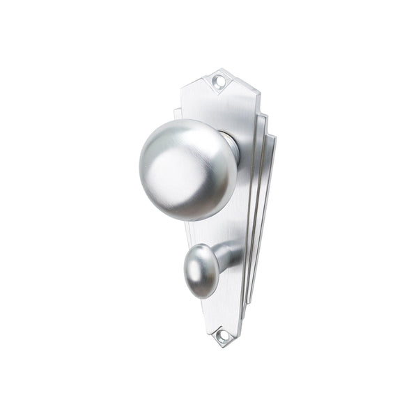 SHOW Image of Satin Chrome Broadway Bathroom Handles