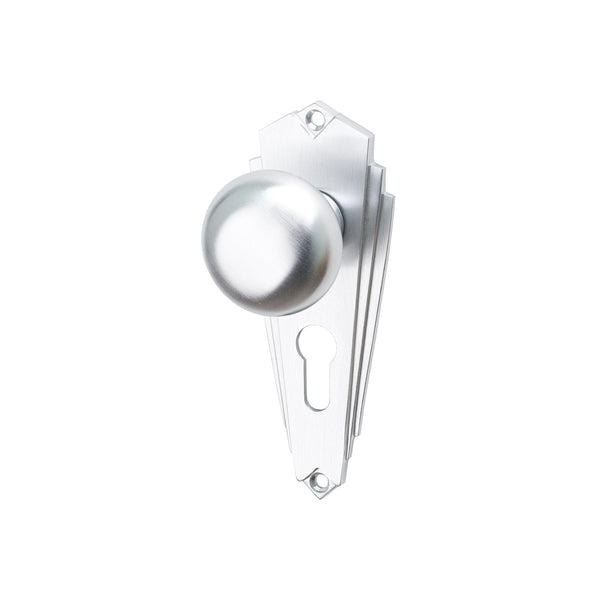 SHOW Image of Satin Chrome Broadway Euro Handles