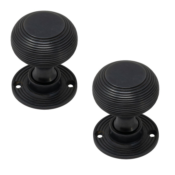 Beehive Door Knobs in Oil Rubbed Bronze Finish