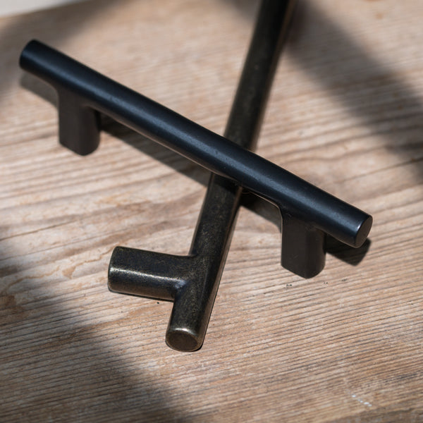  Hover Image of Bronze Round T-Bar Cabinet Pull Handle