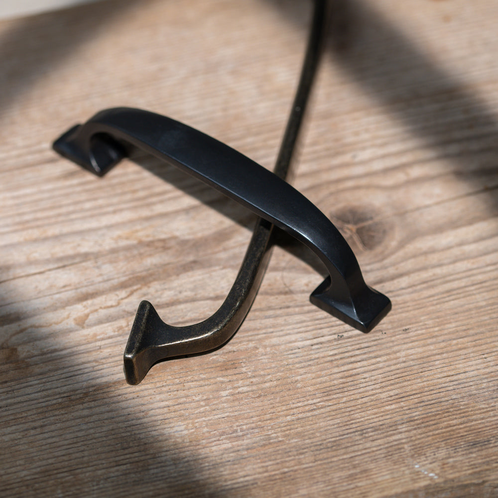 Rustic Pull Handle Rustic Durham Cabinet Pull Handle | Dark & White Bronze Hardware