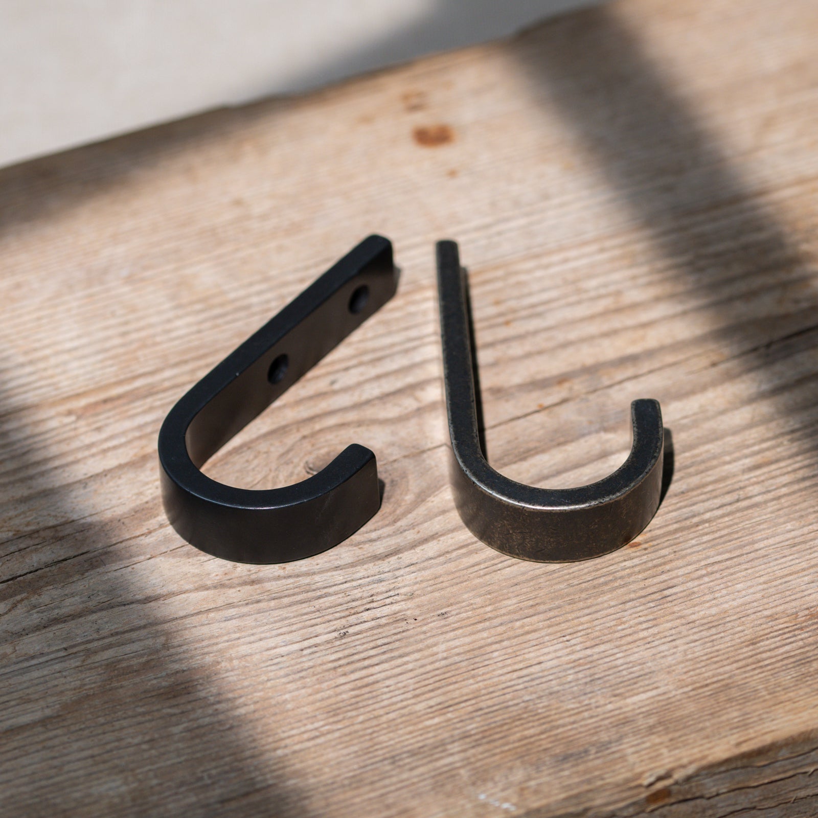 Bronze Single Hook | Dark & White Bronze Hardware