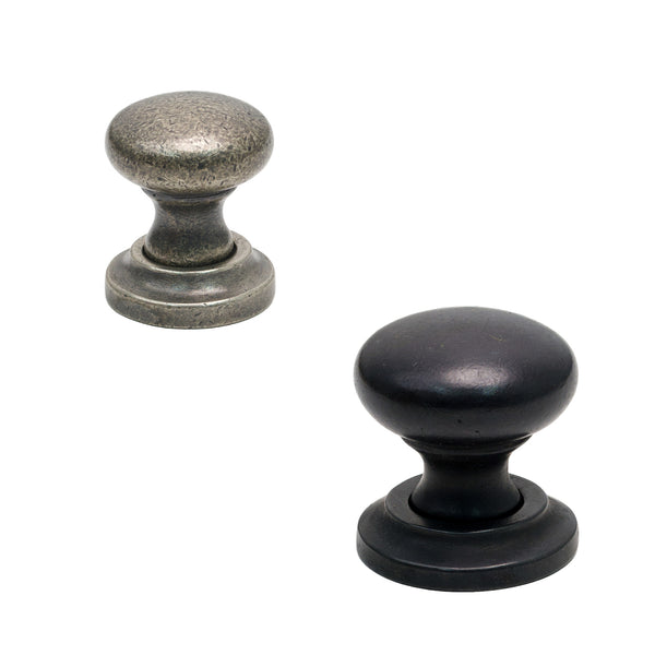 Variant image of Bronze Round Cabinet Knob on Rose