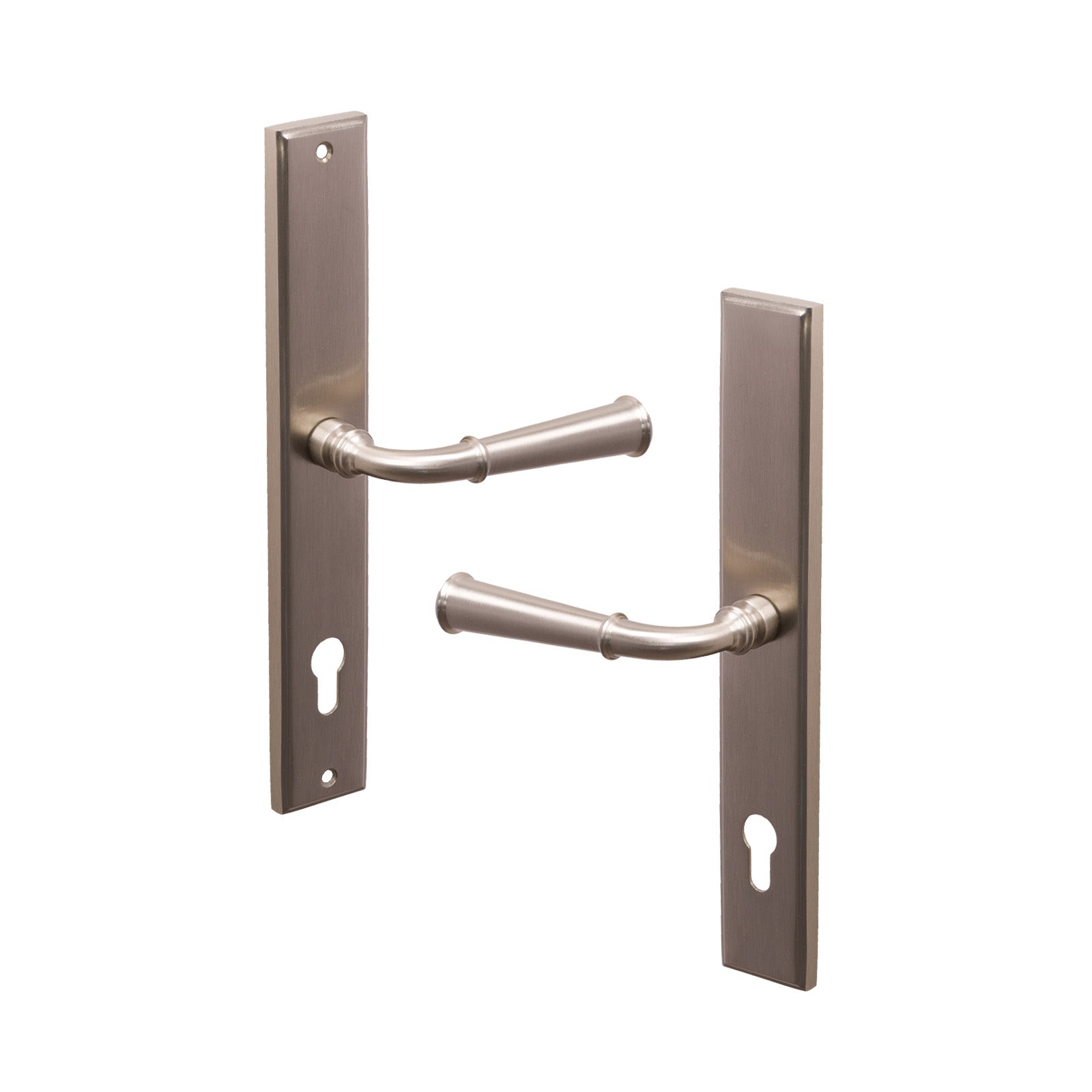 SHOW Left Handed Satin Nickel Colonial Multipoint Door Handle