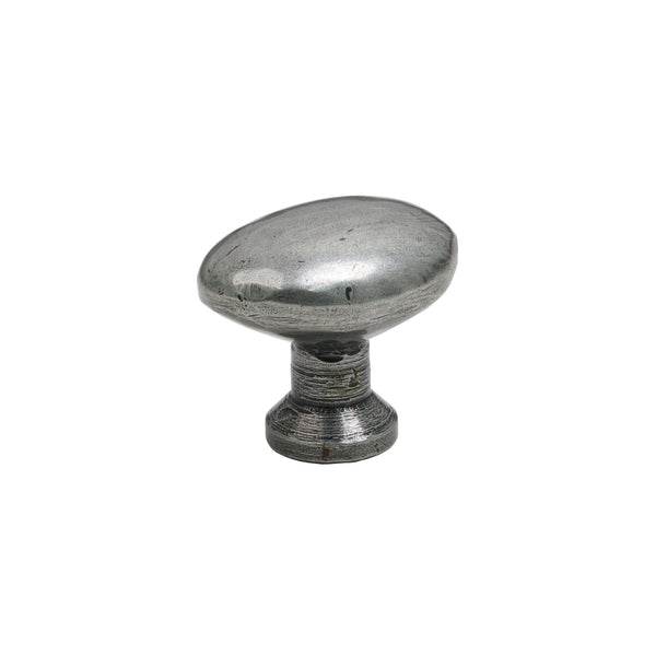 SHOW Pewter Oval Cabinet Knob