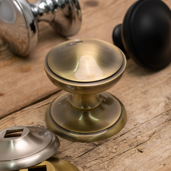 Brass Round Centre Door Knob