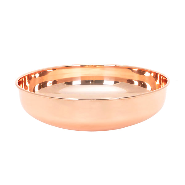 SHOW SHOW Smooth Round Sink in Smooth Nickel