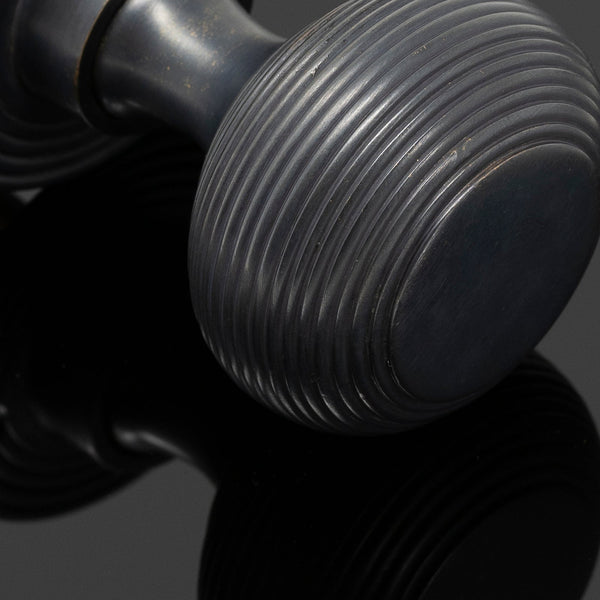  Hover Image of Beehive Door Knobs in Oil Rubbed Bronze Finish
