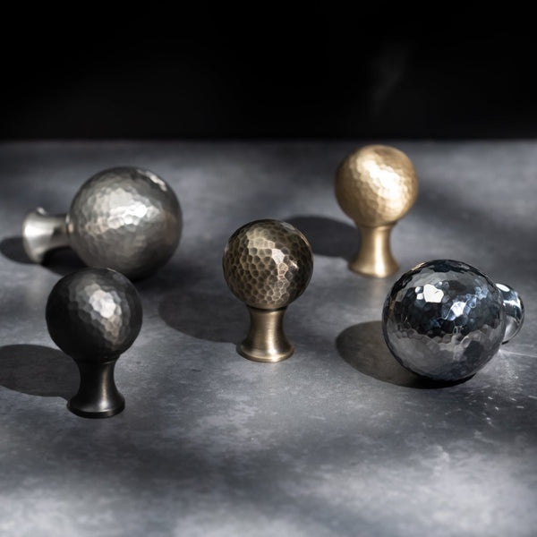  Hover Image of Hammered Ball Cabinet Knobs