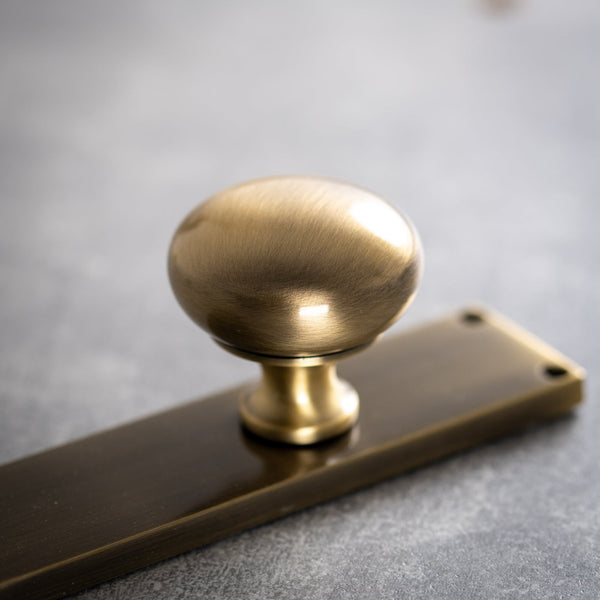 SHOW Hover Image of Victoria Door Knob On Backplate