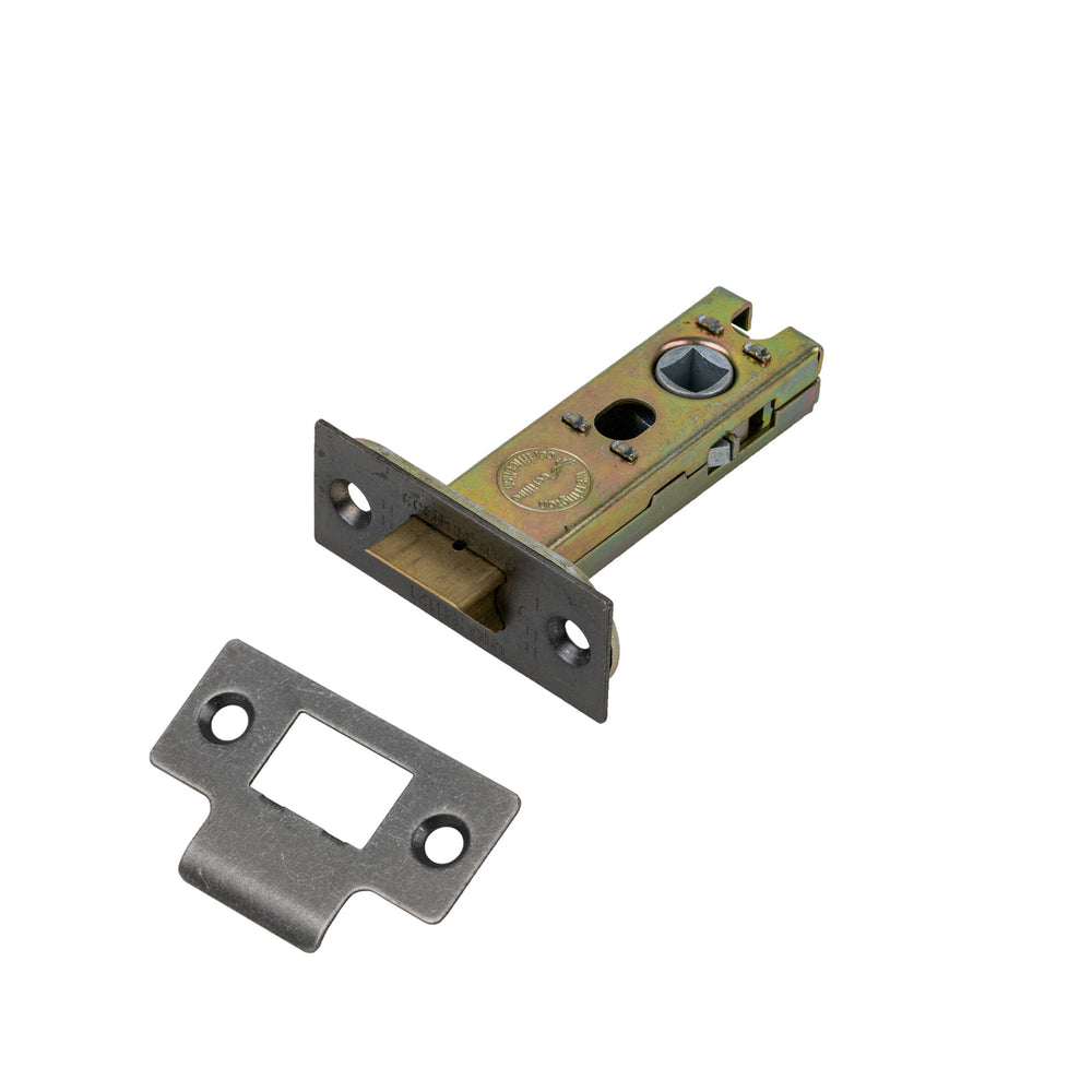 78mm (3 Inch) Brass Plated Internal Sprung Catch Tubular Mortice Door Latch