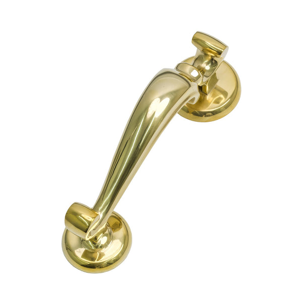SHOW Polished Brass Doctors Door Knocker