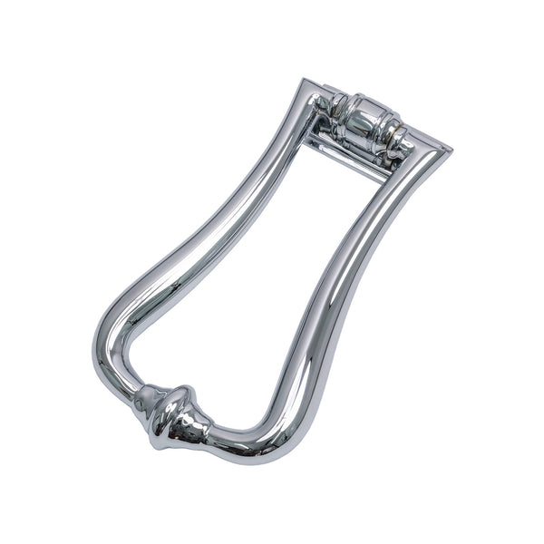 SHOW Polished Chrome Slimline Art Deco Door Knocker