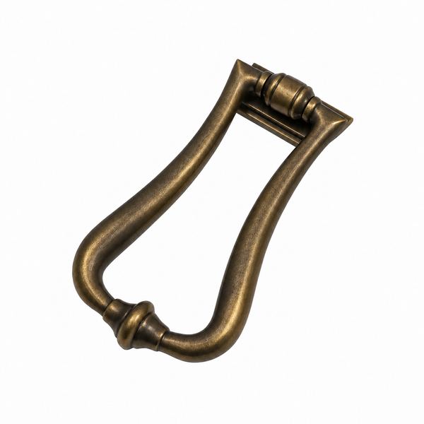  Burnished Brass Slimline Art Deco Door Knocker