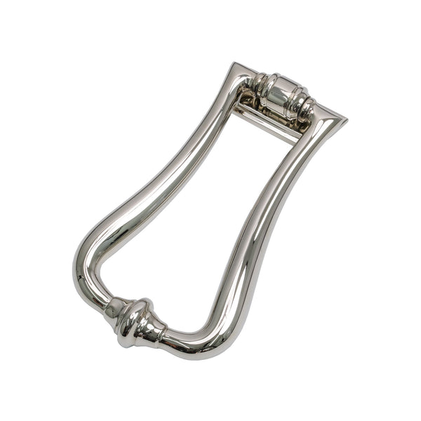 SHOW Polished Nickel Slimline Art Deco Door Knocker