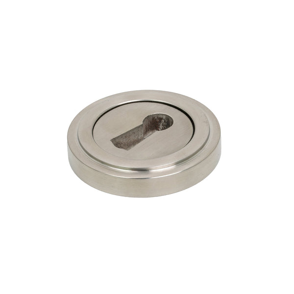  Satin Brass BSU Art Deco Round Escutcheon