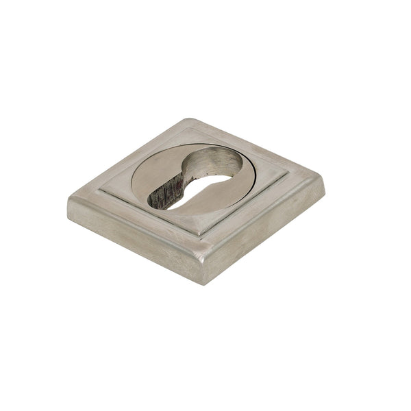 SHOW Satin Marine Euro Square Round Escutcheon