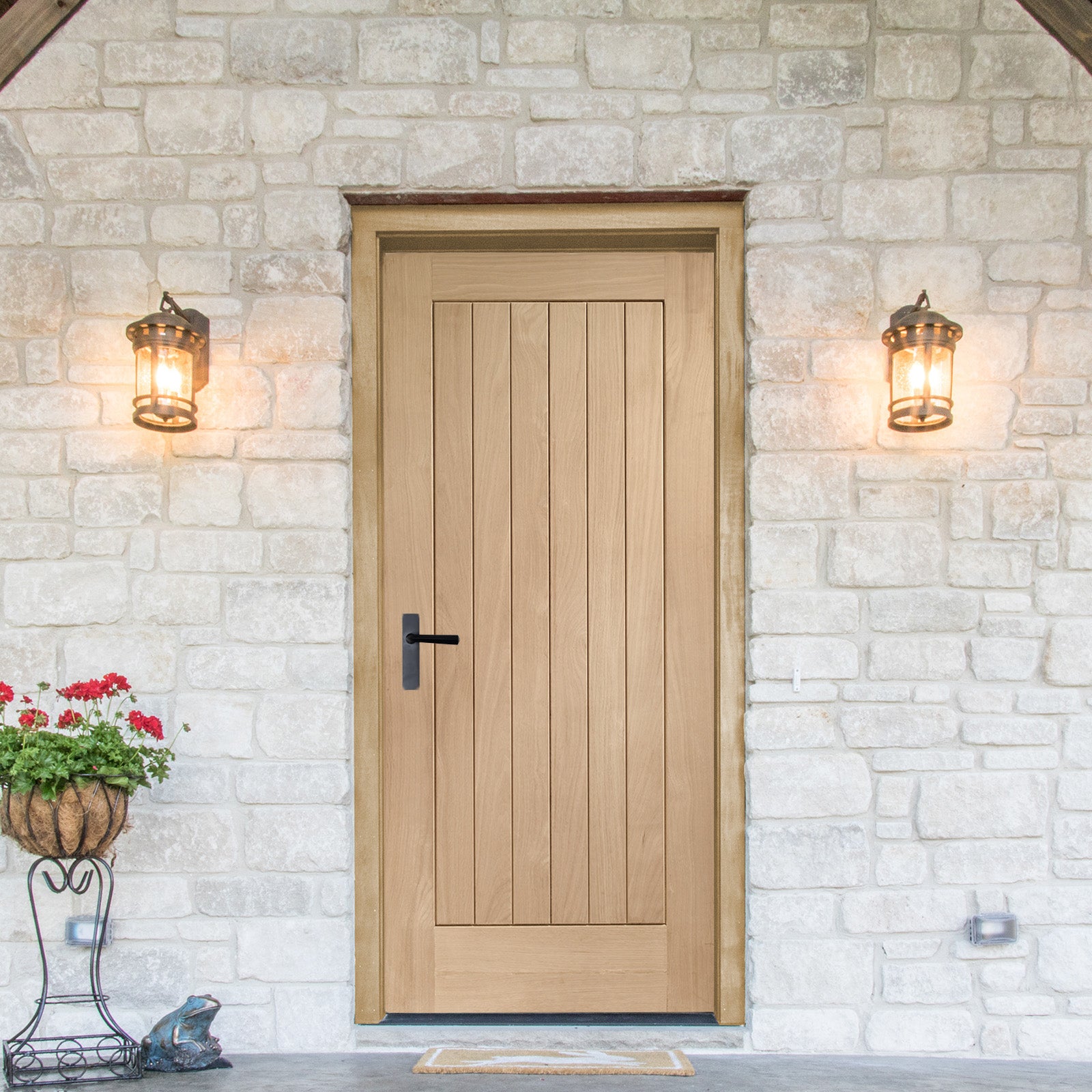 SHOW External Oak Suffolk M&T Door lifestyle