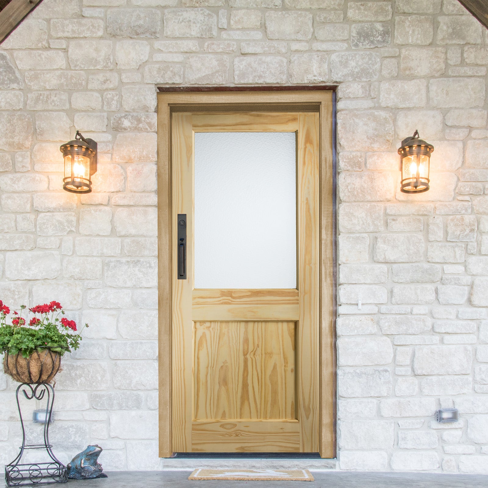 SHOW External Pine 2XG Door with Flemish Glass lifestyle