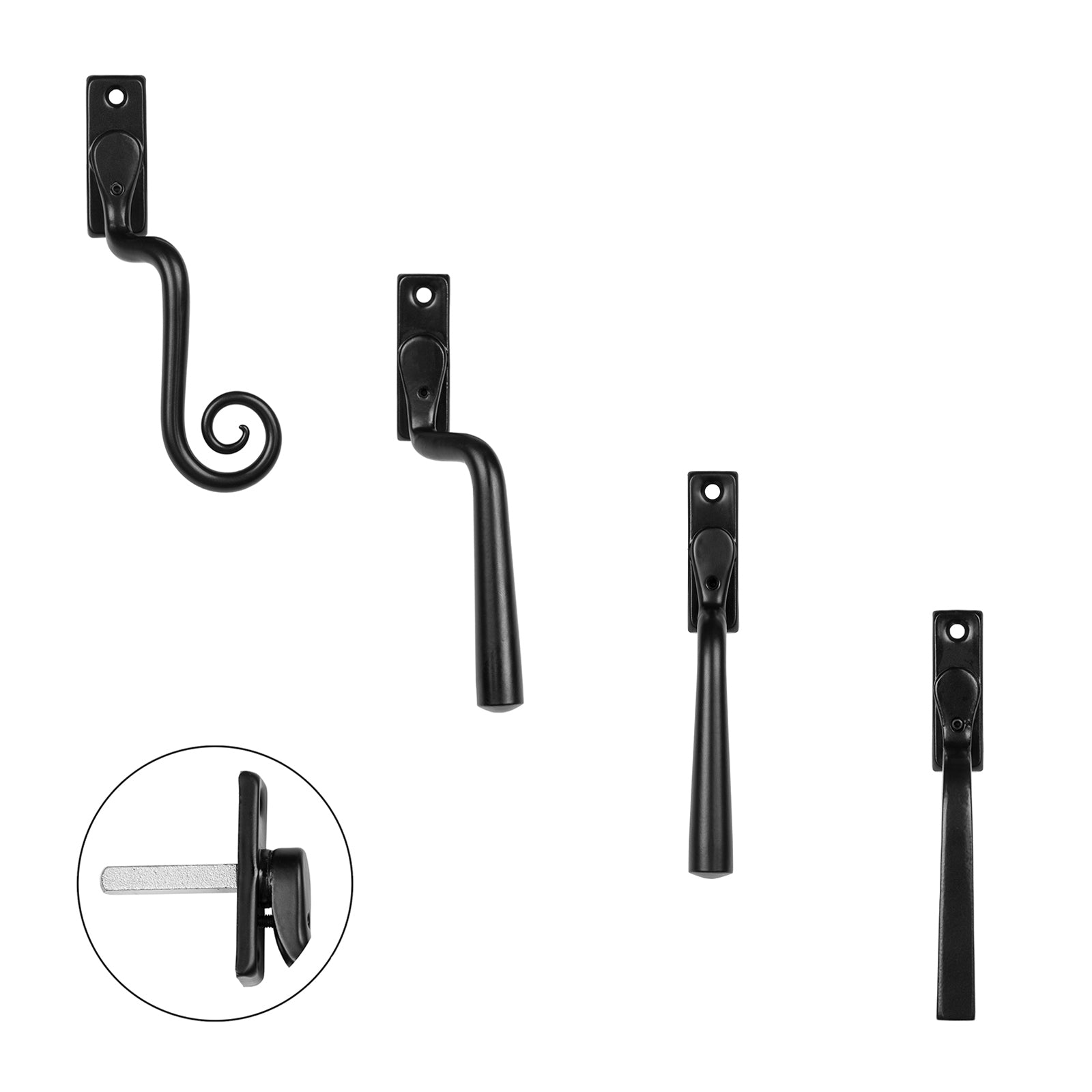 Espag Window Handles with Armor-Coat