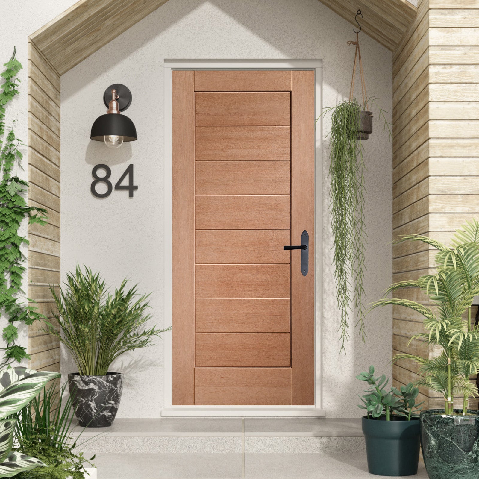 SHOW External Hardwood Modena Door lifestyle