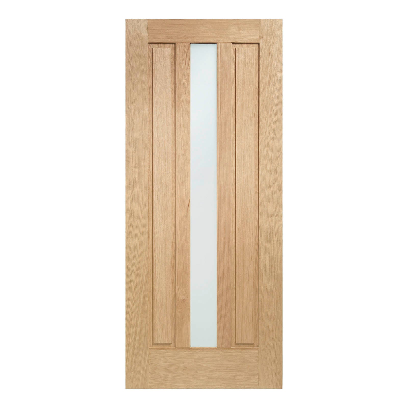 External Oak Padova M&T Door with Double Glazed Obscure Glass