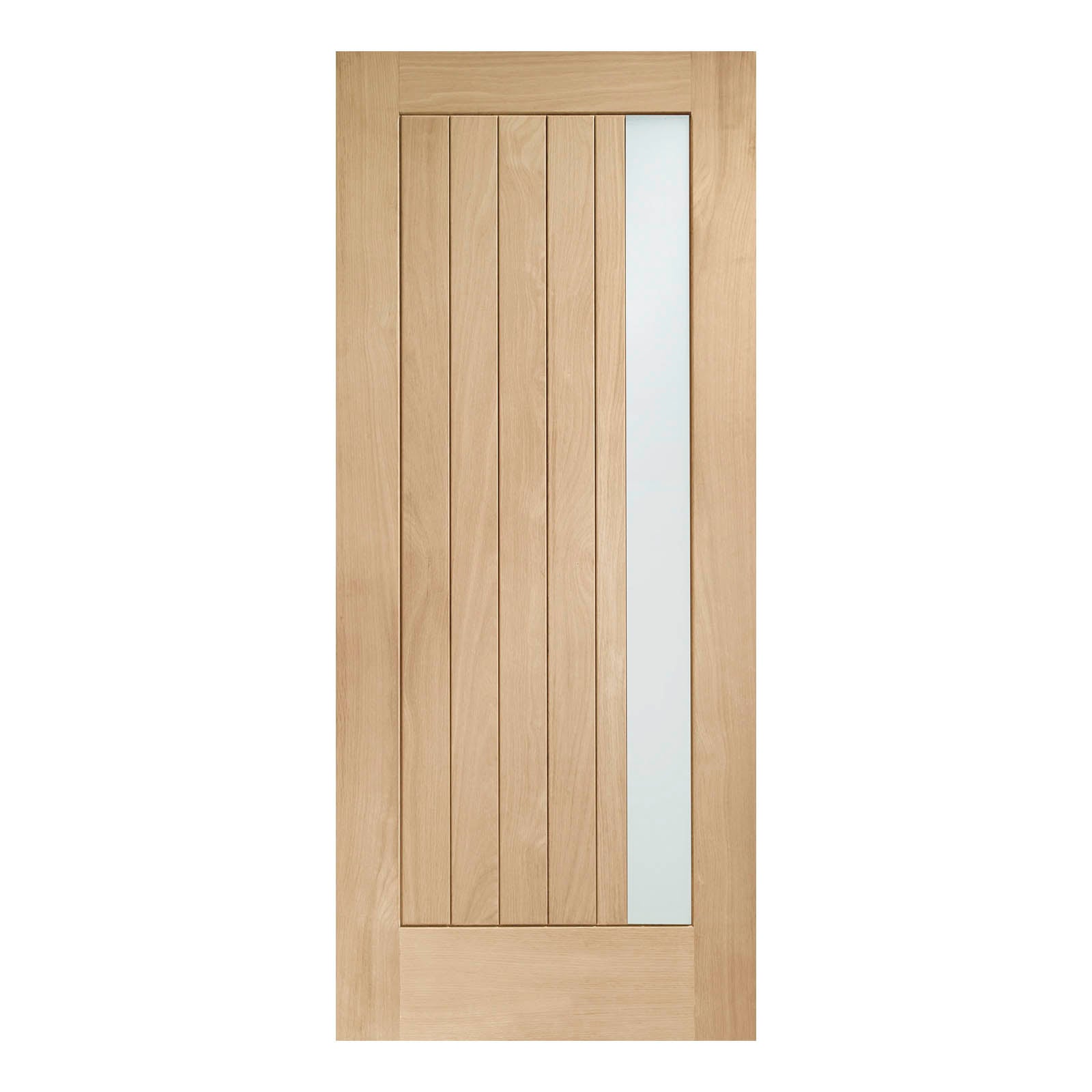 External Oak Trieste M&T Door with Double Glazed Obscure Glass