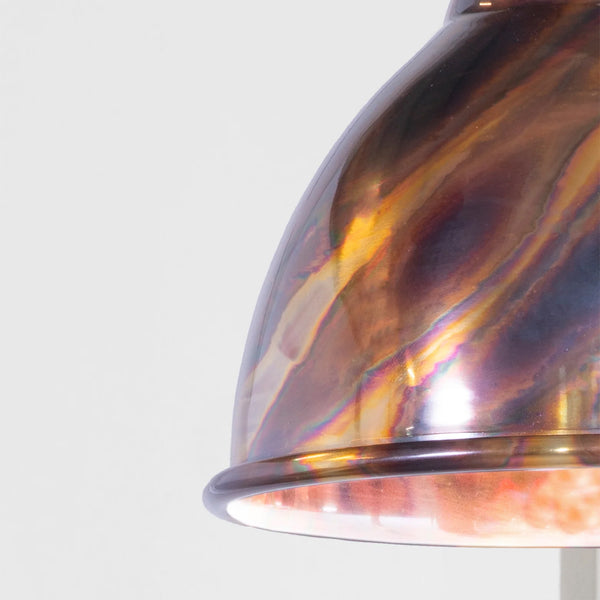  Detailed Closeup of Brindley Wall Light in Burnished