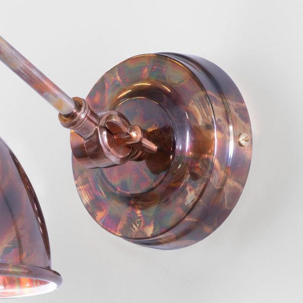  Detailed Closeup of Brindley Wall Light in Burnished