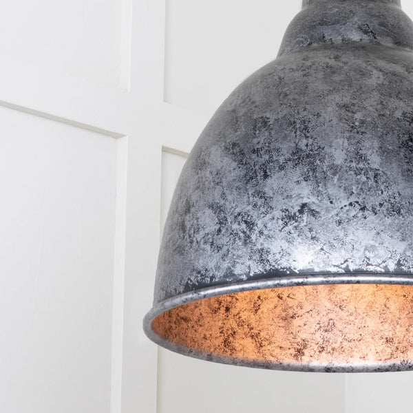  Detailed Closeup of Brindley Ceiling Light in Pewter