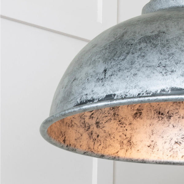  Detailed Closeup of Harborne Ceiling Light in Pewter