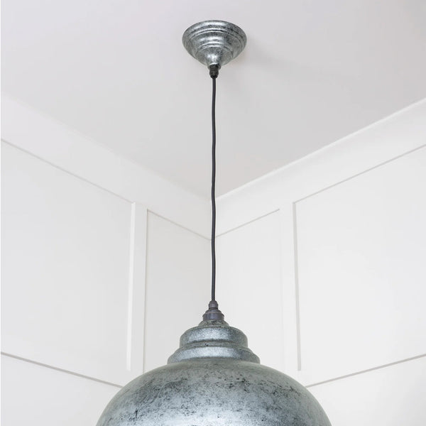  Detailed Closeup of Harborne Ceiling Light in Pewter