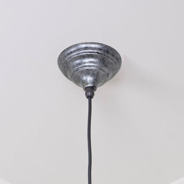  Detailed Closeup of Hockley Ceiling Light in Pewter