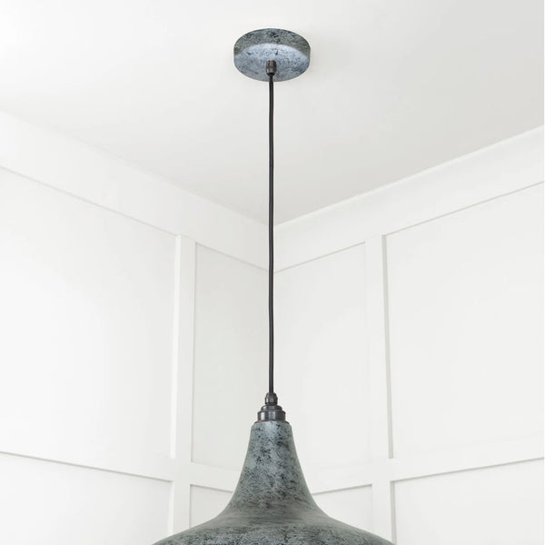  Detailed Closeup of Frankley Ceiling Light in Pewter