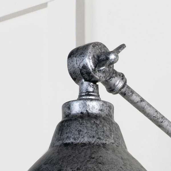  Detailed Closeup of Brindley Wall Light in Pewter