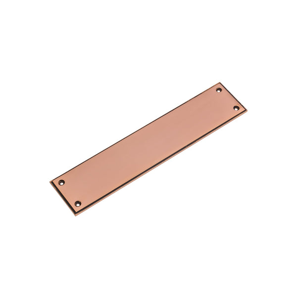 SHOW Polished Bronze 300mm Art Deco Fingerplate